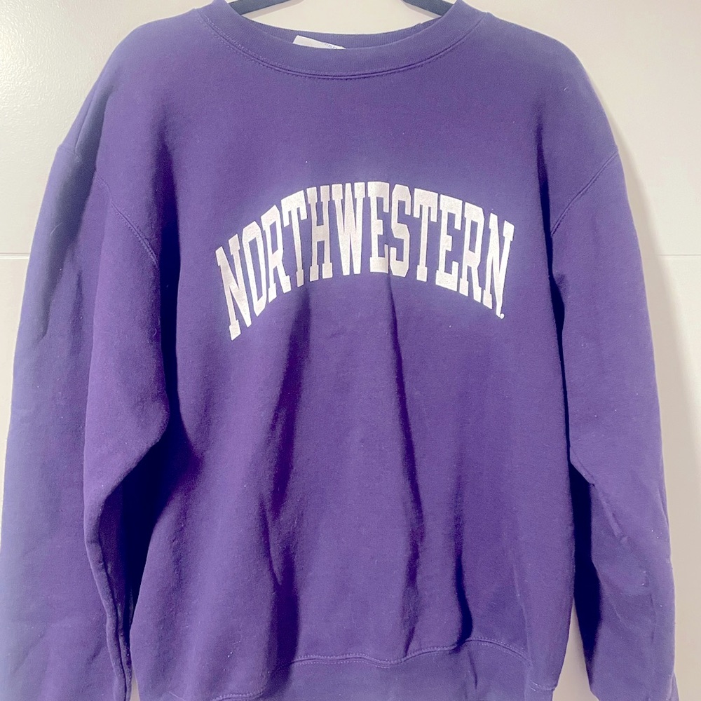 Northwestern Champion Crewneck Sweatshirt Size M